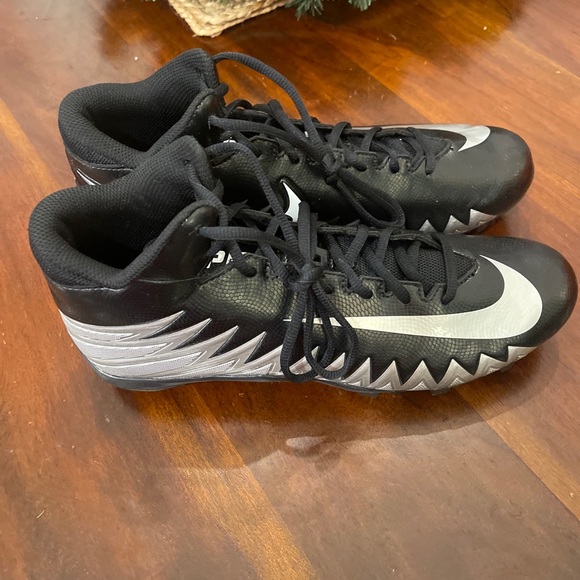 Nike Alpha Menace Varsity Mid Football Cleats Black 880137 001 Size 10 New Box - Picture 4 of 6